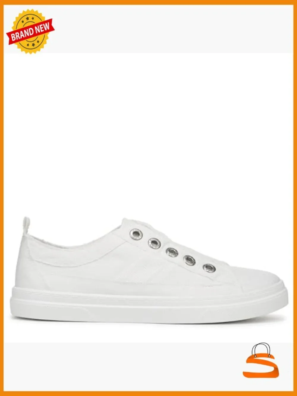 Slip-On Fashion Sneakers with Canvas Upper and Lightweight Sole